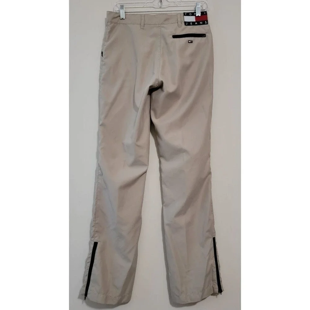 Tommy Jeans Convertible Cargo Pants‎ Beige Zip Off Legs women Size 7